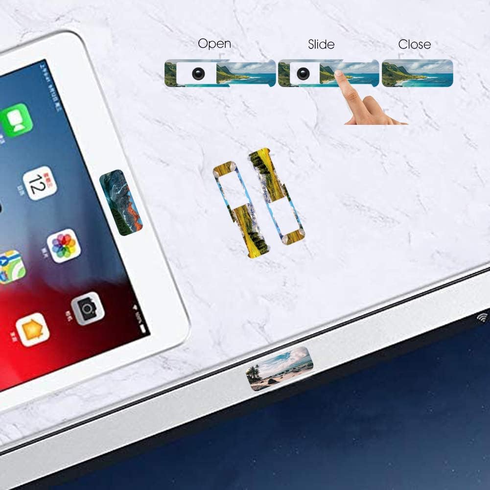 Laptop Camera Cover Slide, Laptop, Desktop, PC, MacBook Pro, MacBook Air, iPad, iMac, Tablet Case, Privacy Security (Landscape)