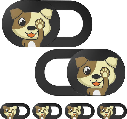 Laptop Webcam Cover Slide Cute - 6 pcs, Webcam Cover Slide for iPad, Laptop and More, Cute Pattern Webcam Privacy Cover, Protect Your Privacy (Dog)