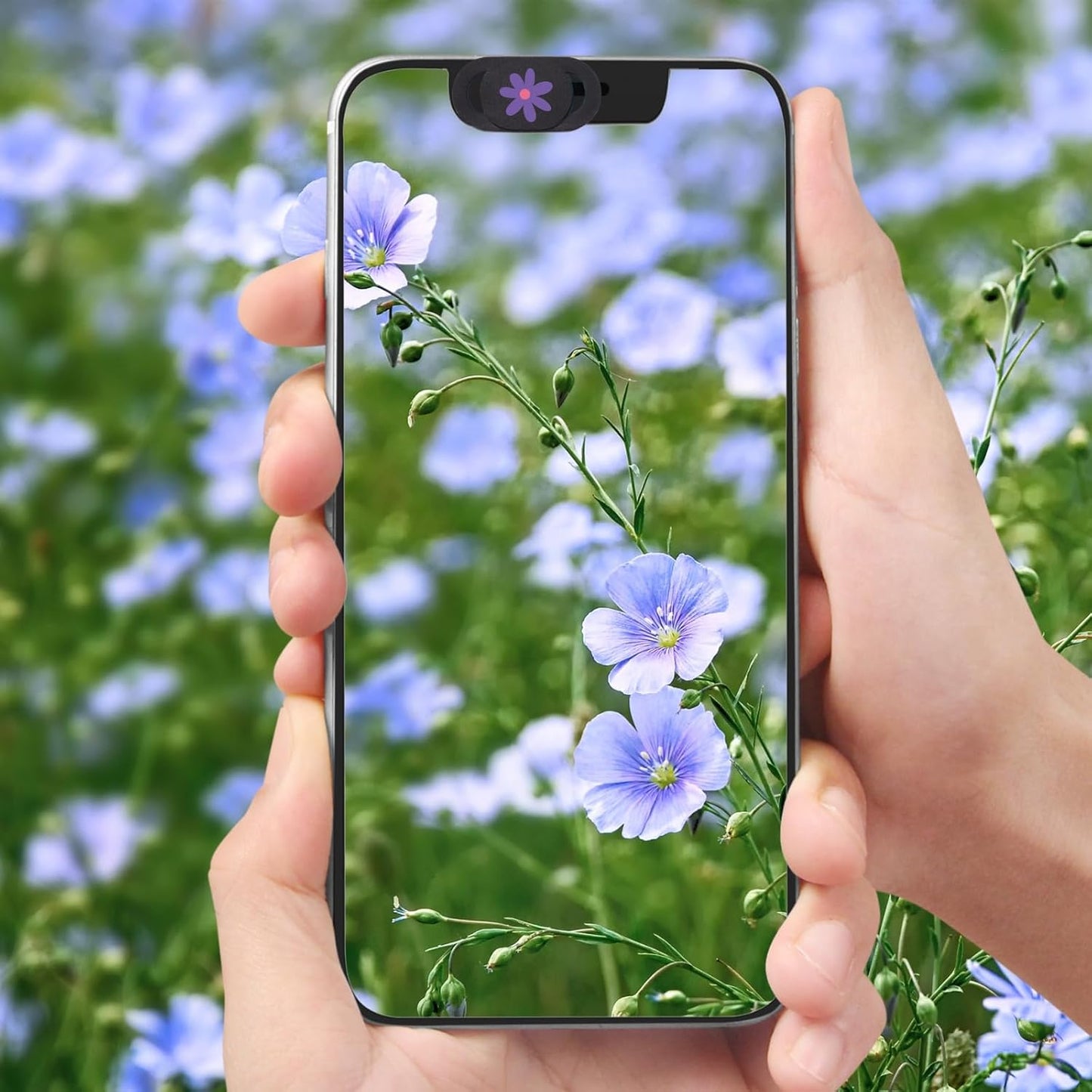 Laptop Camera Cover Sliding Webcam Cover Protect Privacy for Mini PC, PC, Tablet, Desktop, Smartphone - 3 Pack, Flower