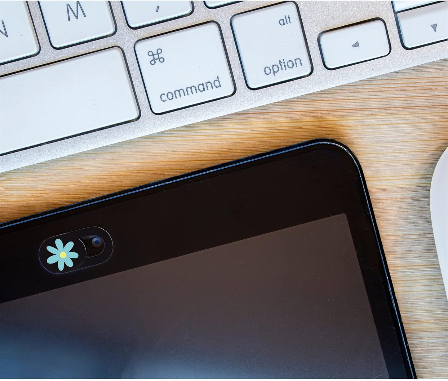 Laptop Camera Cover Sliding Webcam Cover Protect Privacy for Mini PC, PC, Tablet, Desktop, Smartphone - 3 Pack, Flower